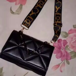 Black Quilted Women's Bag